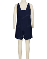 Wrap Front Shirred Back Romper