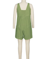 Wrap Front Shirred Back Romper