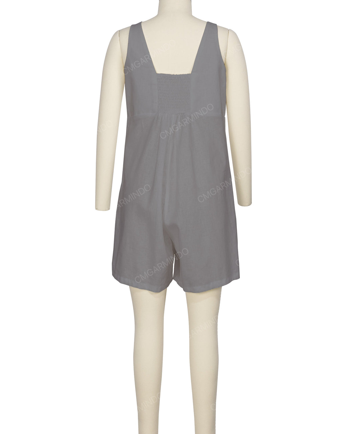 Wrap Front Shirred Back Romper