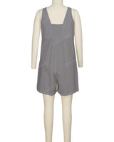 Wrap Front Shirred Back Romper