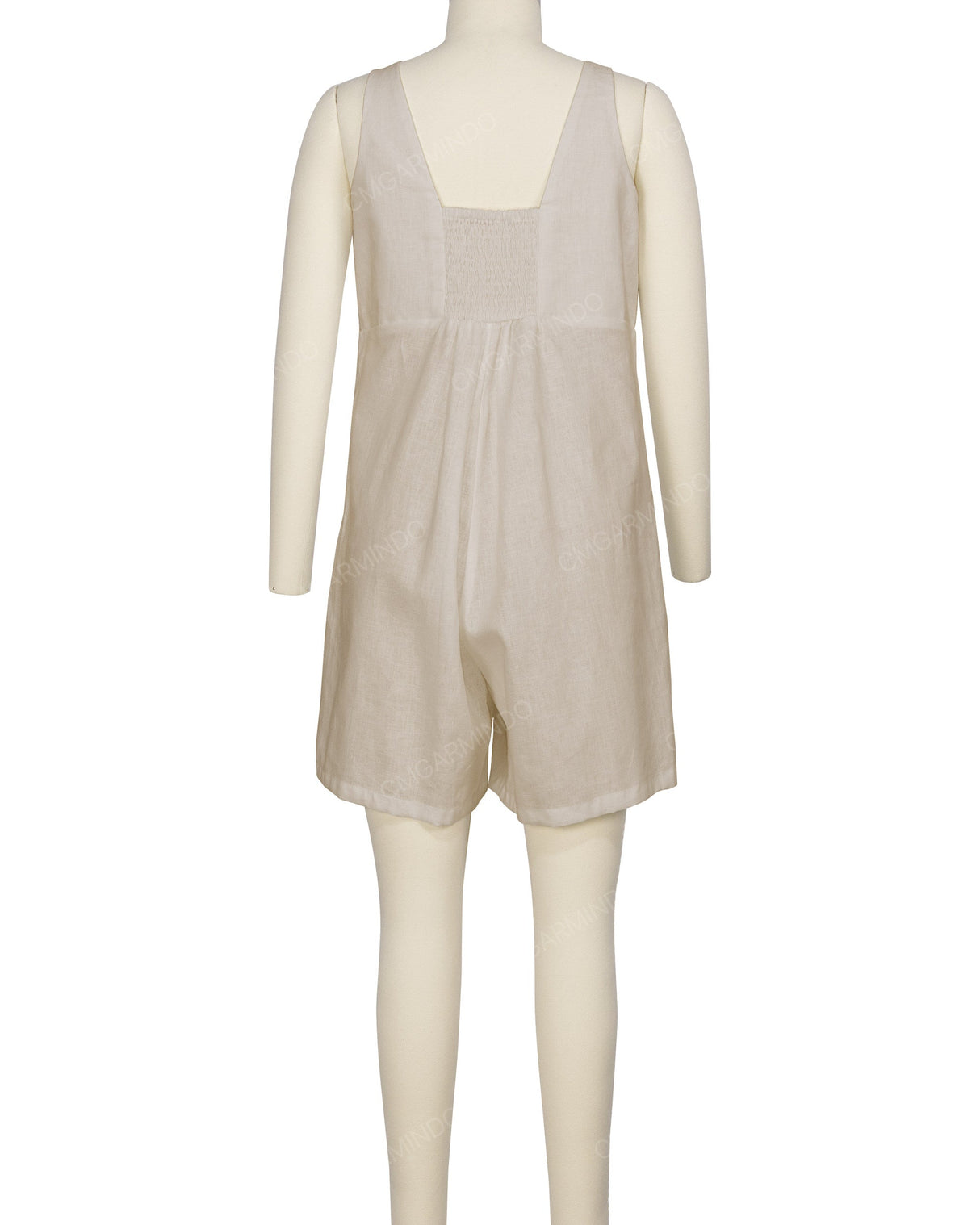 Wrap Front Shirred Back Romper
