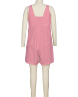 Wrap Front Shirred Back Romper