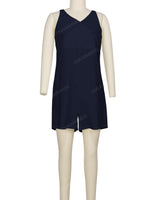 Wrap Front Shirred Back Romper