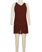 Wrap Front Shirred Back Romper