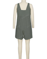 Wrap Front Shirred Back Romper