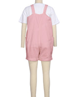 Wide Strap Overall Romper
