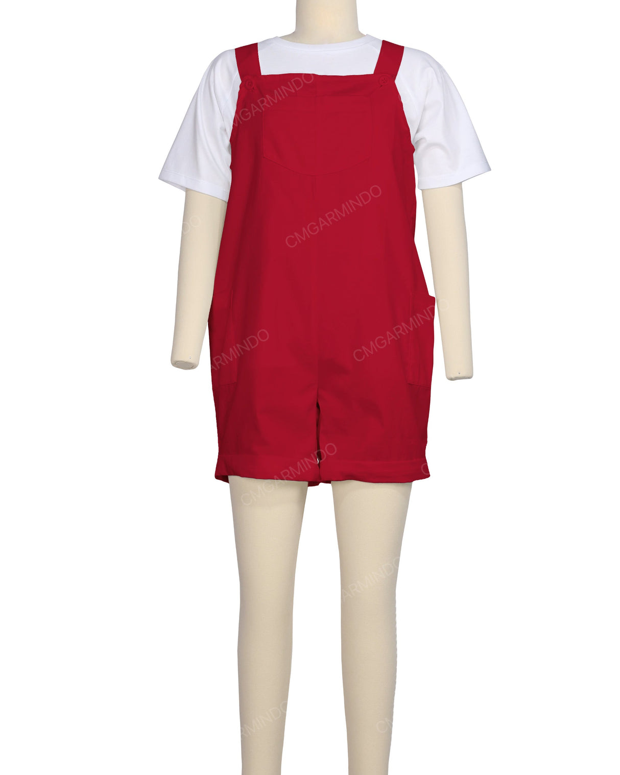 Wide Strap Overall Romper