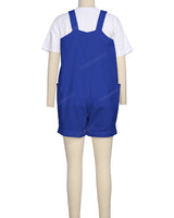 Wide Strap Overall Romper