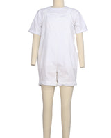 Wide Strap Overall Romper