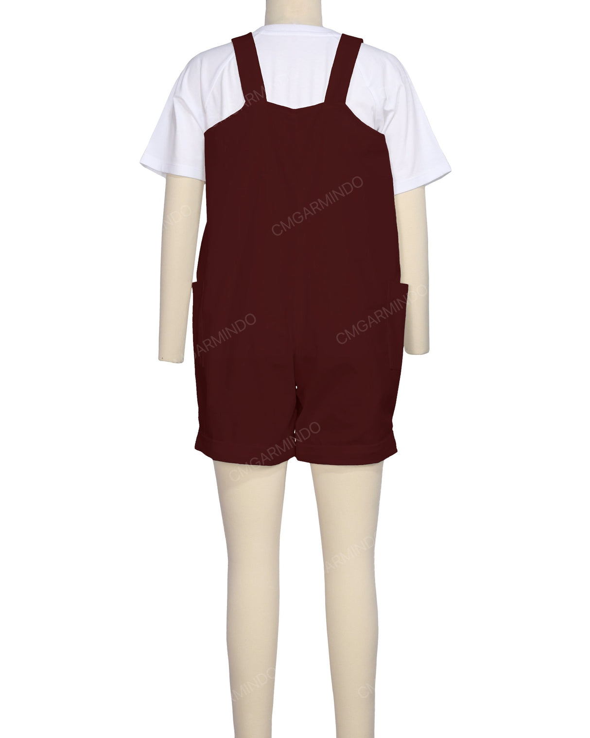 Wide Strap Overall Romper