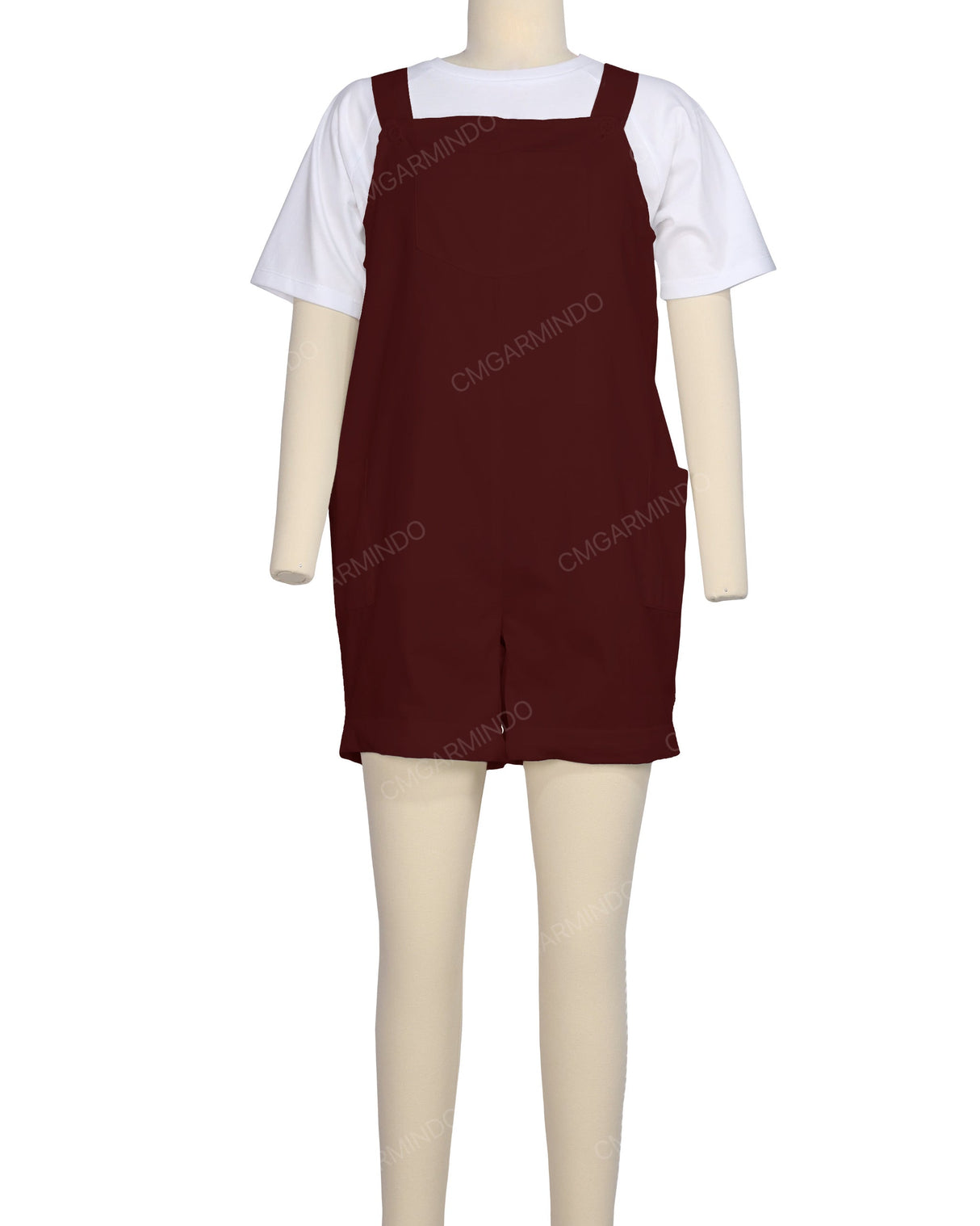 Wide Strap Overall Romper