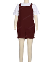 Wide Strap Overall Romper