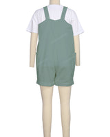 Wide Strap Overall Romper