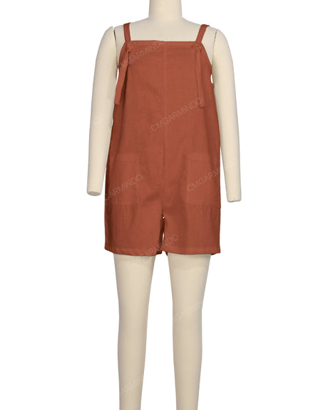 Tie Overall Romper