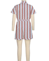 Short Sleeve Elastic Waist Jumpsuit