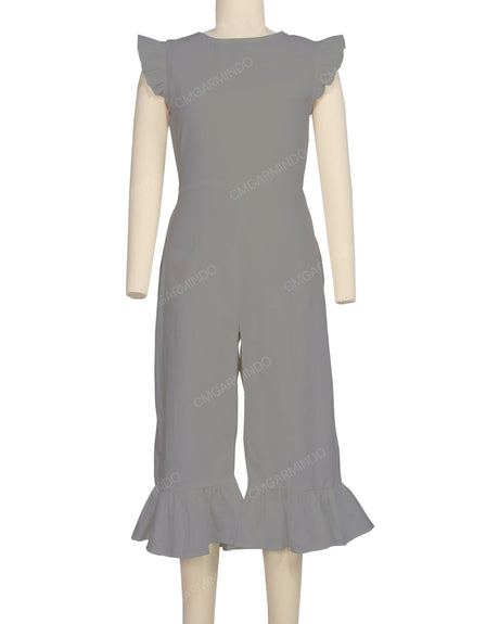 Ruffle Cap Sleeve Asymmetrical Jumpsuit