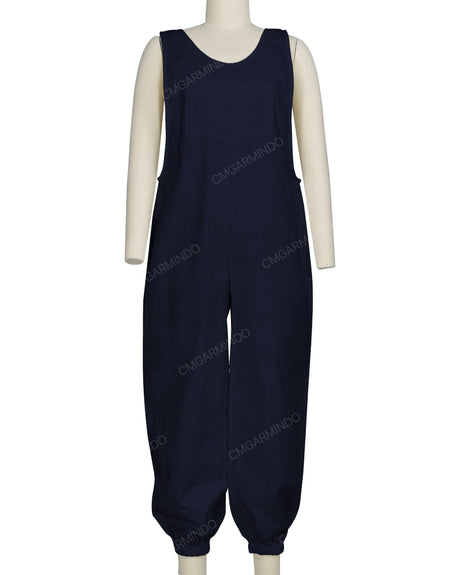 Elastic Hem Relax Overalls