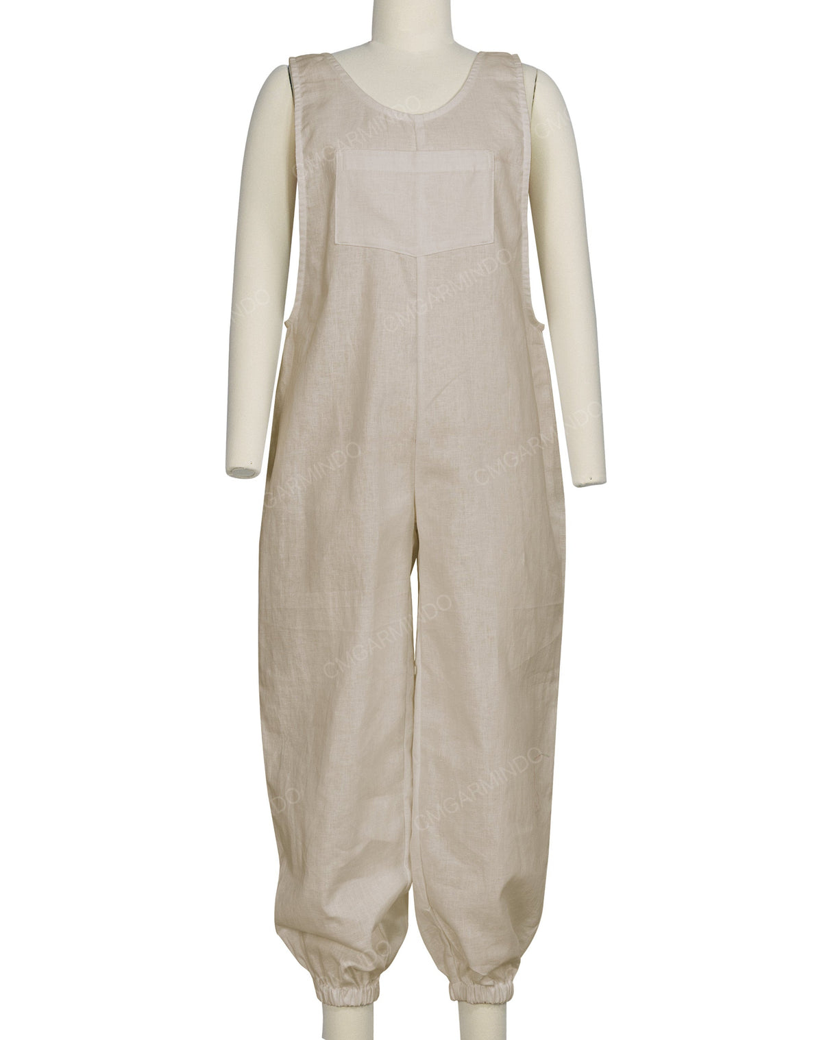 Elastic Hem Relax Overalls