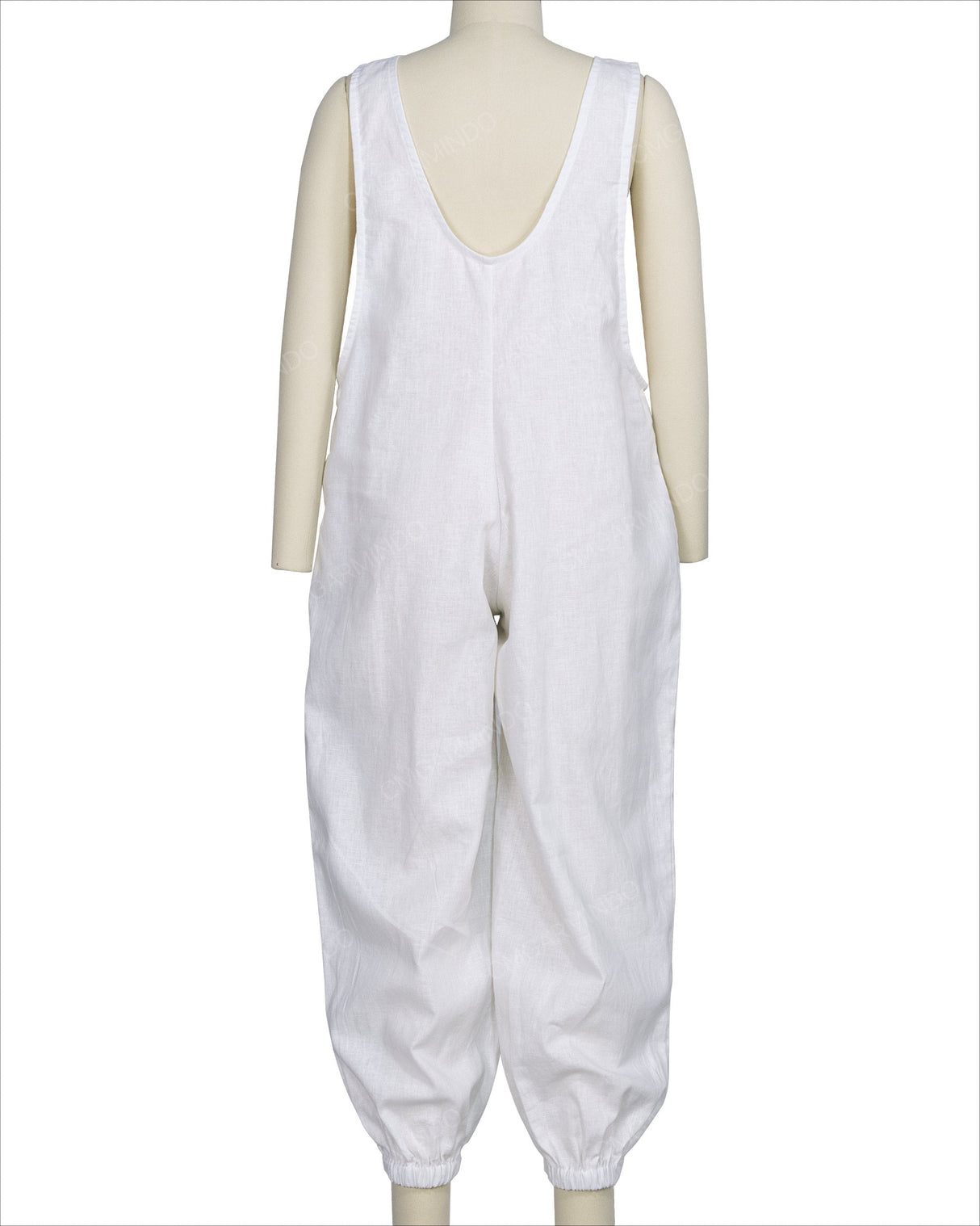 Elastic Hem Relax Overalls