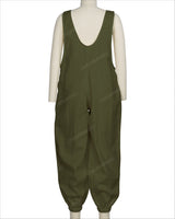 Elastic Hem Relax Overalls