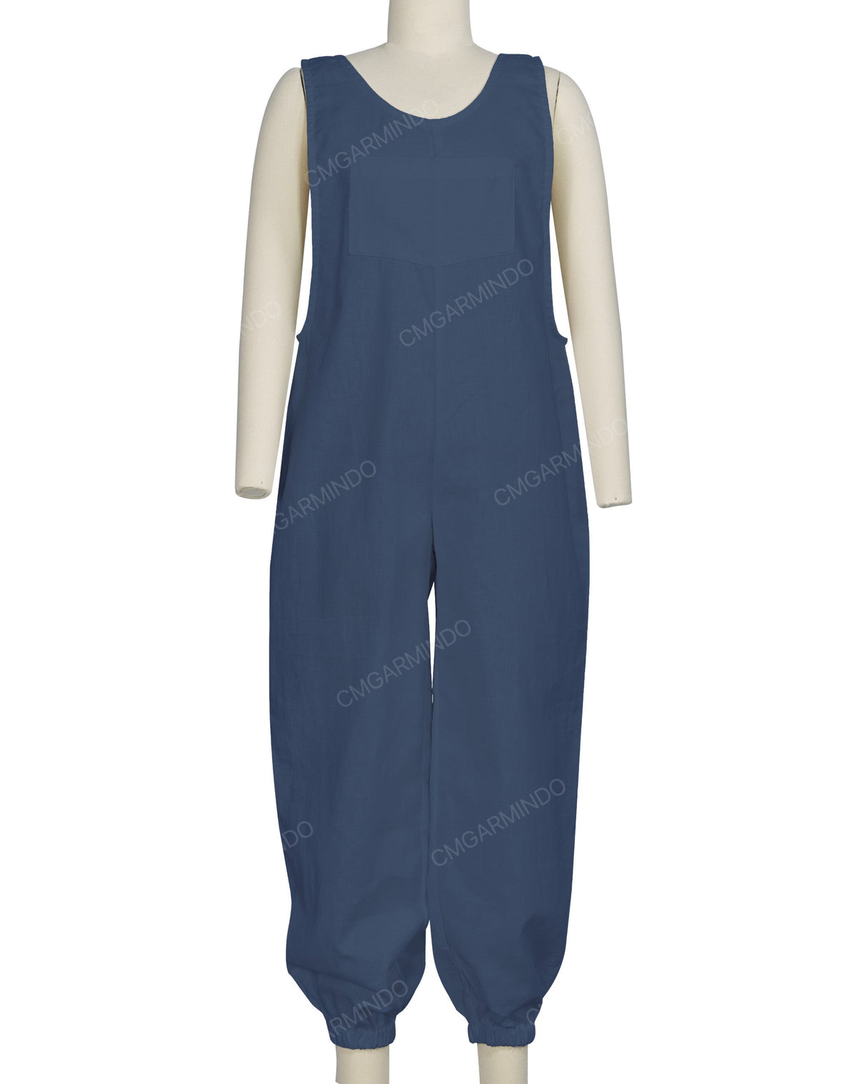 Elastic Hem Relax Overalls