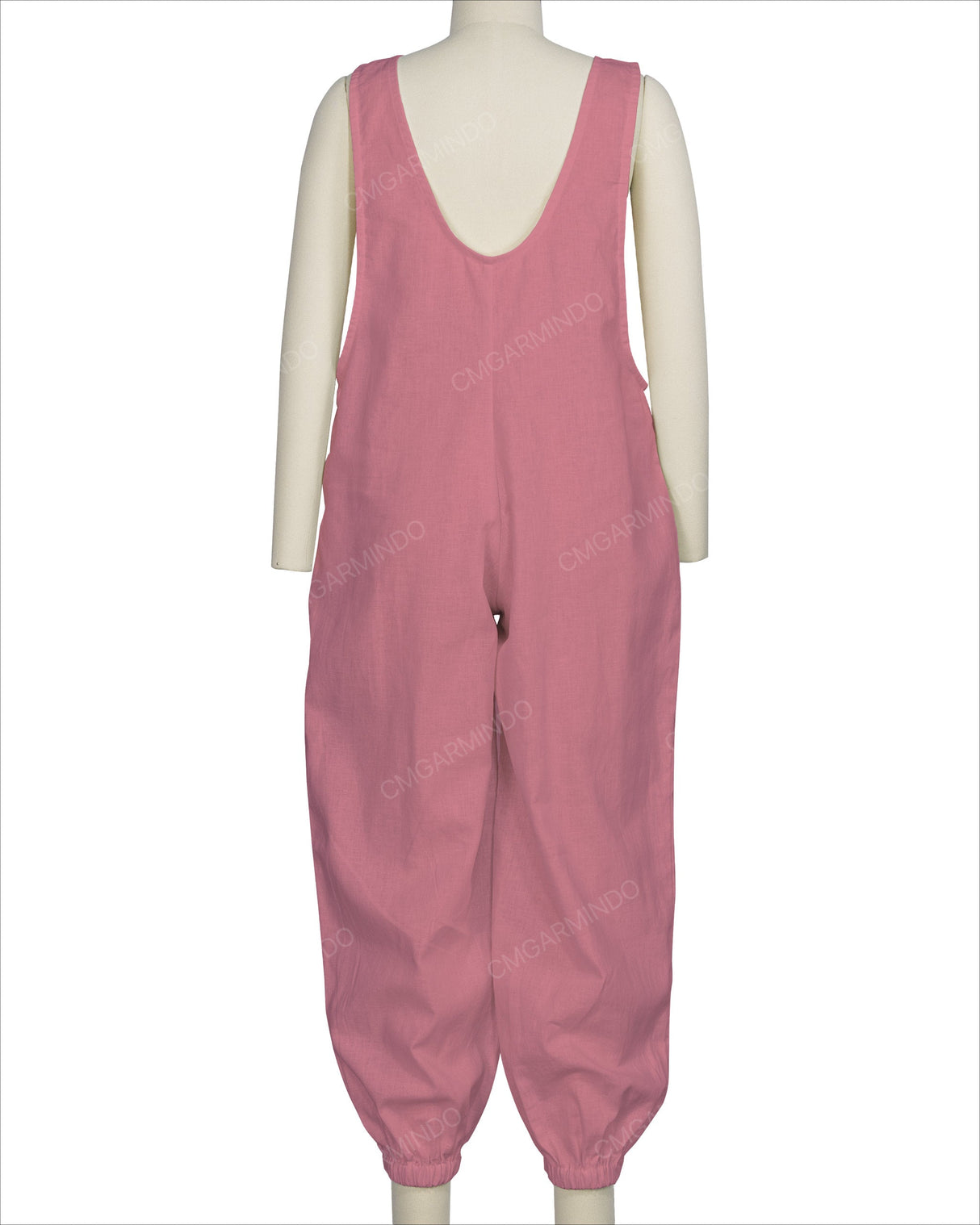 Elastic Hem Relax Overalls