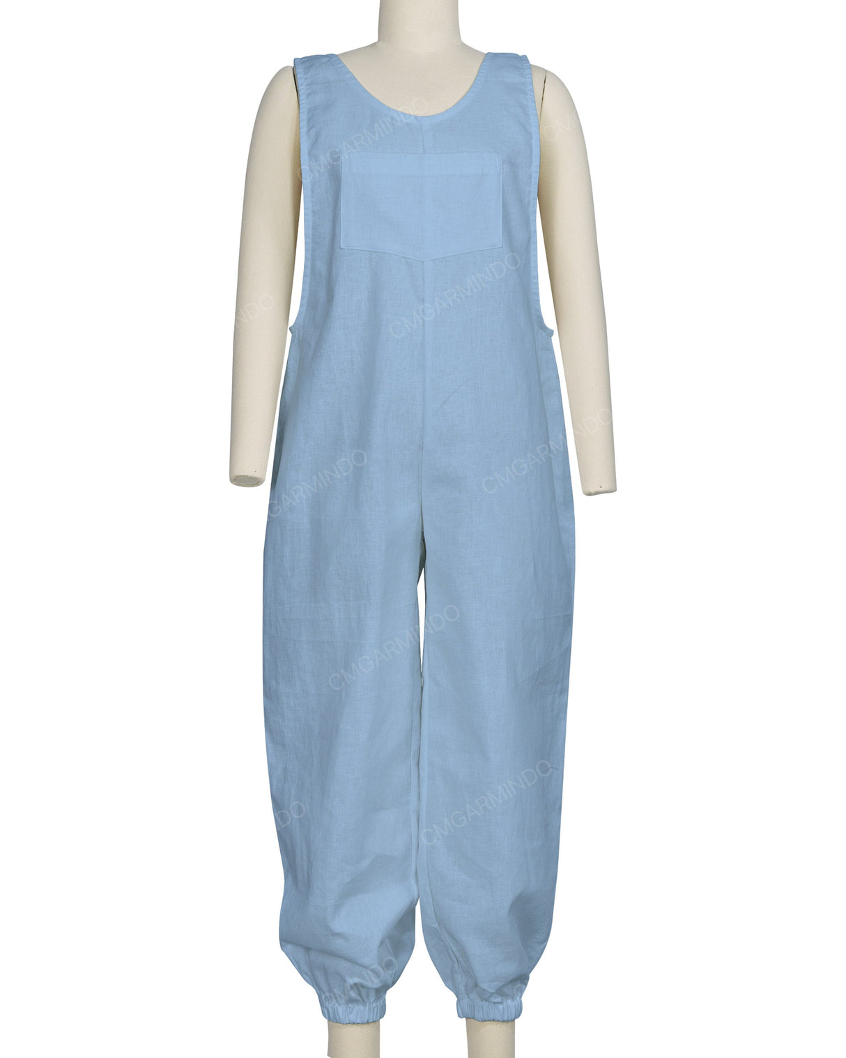 Elastic Hem Relax Overalls