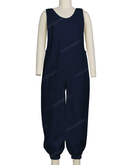 Elastic Hem Relax Overalls