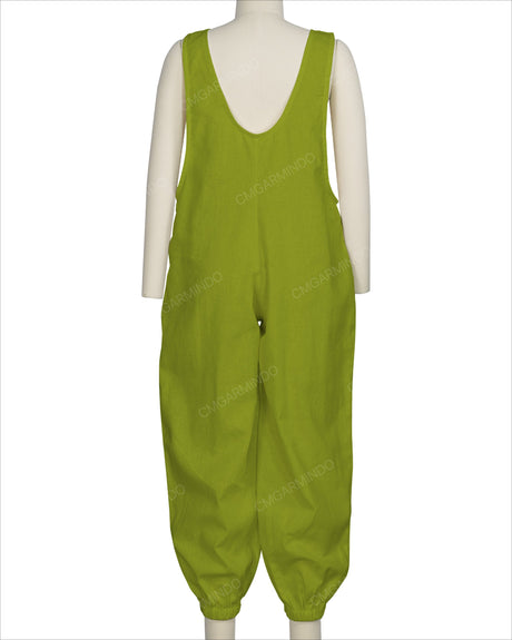 Elastic Hem Relax Overalls
