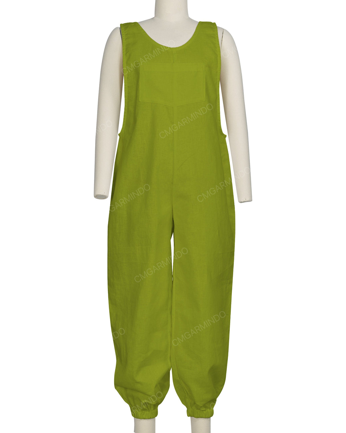 Elastic Hem Relax Overalls