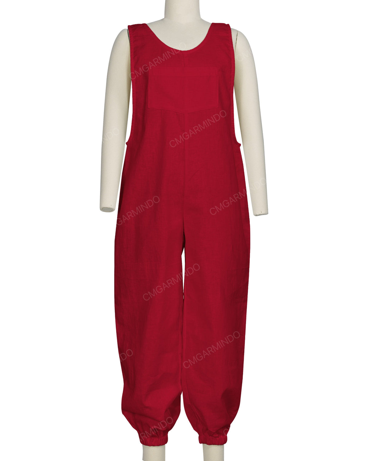 Elastic Hem Relax Overalls