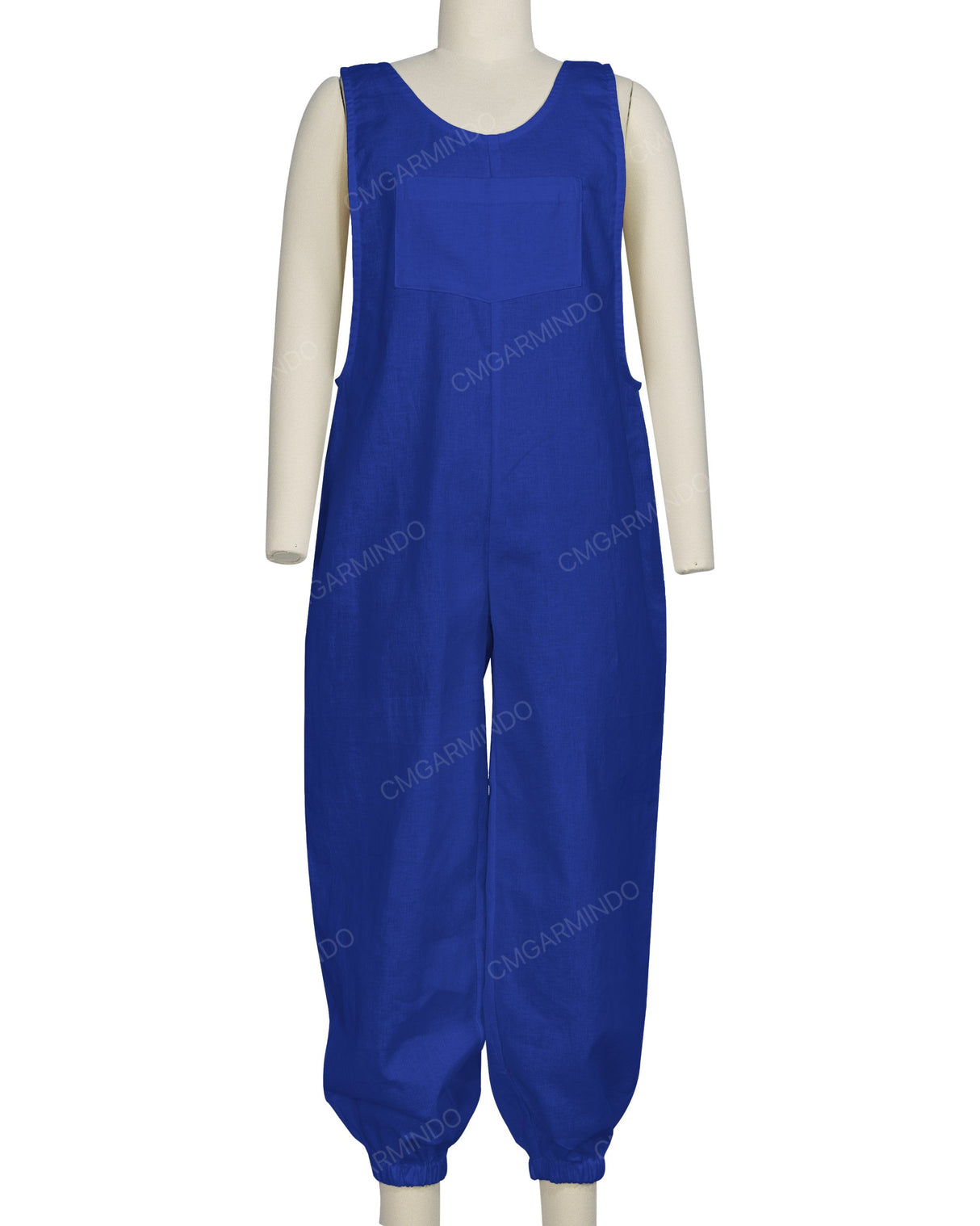 Elastic Hem Relax Overalls