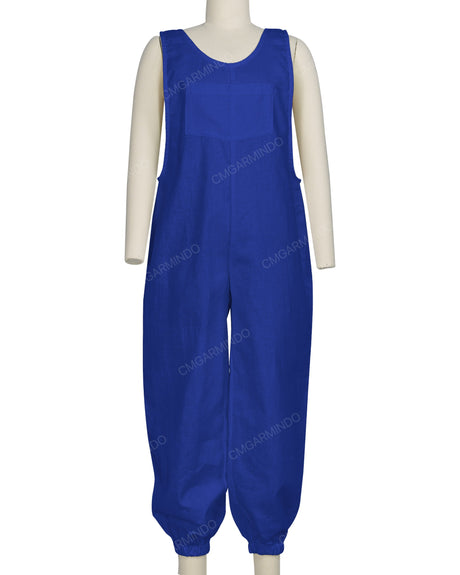 Elastic Hem Relax Overalls