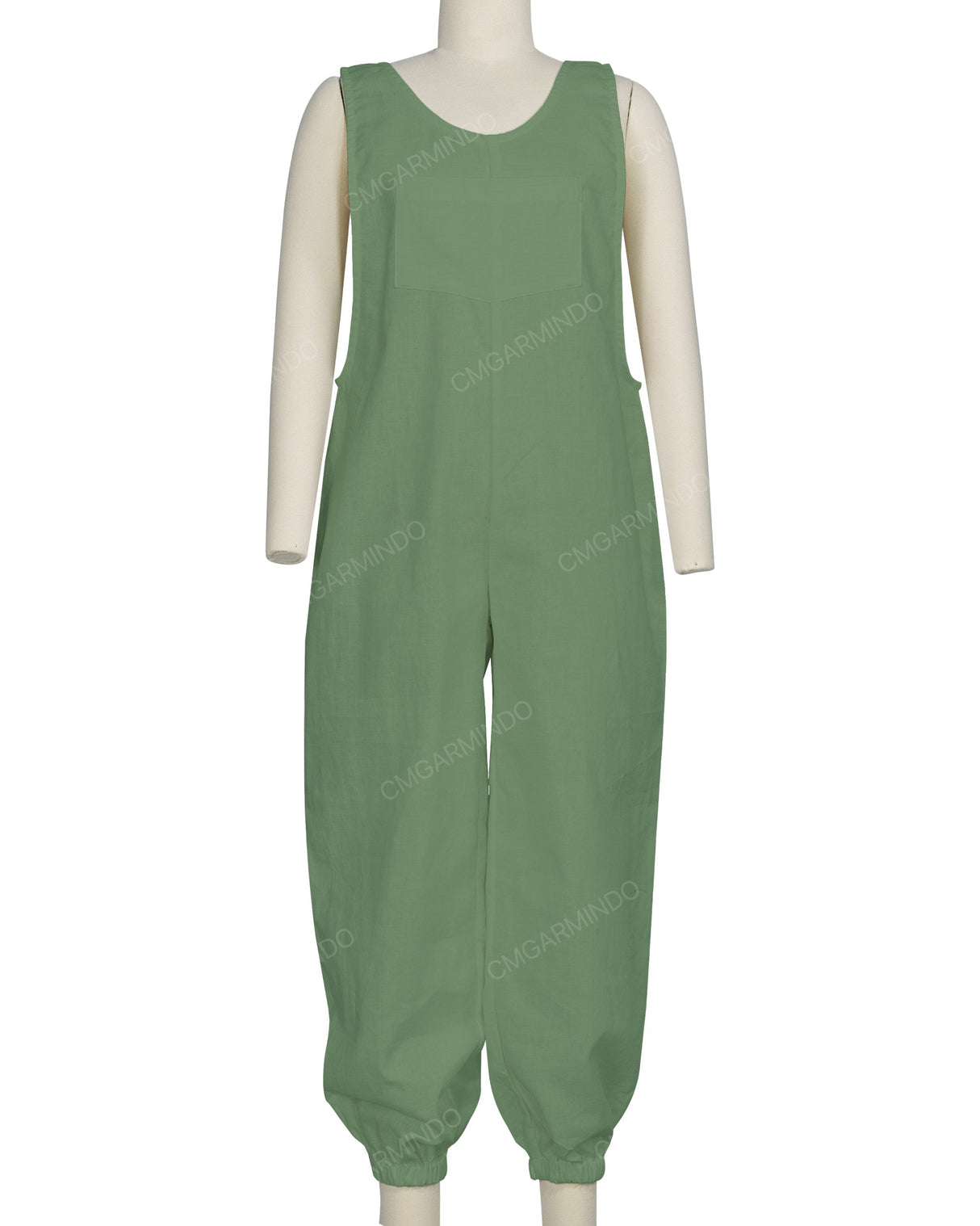 Elastic Hem Relax Overalls