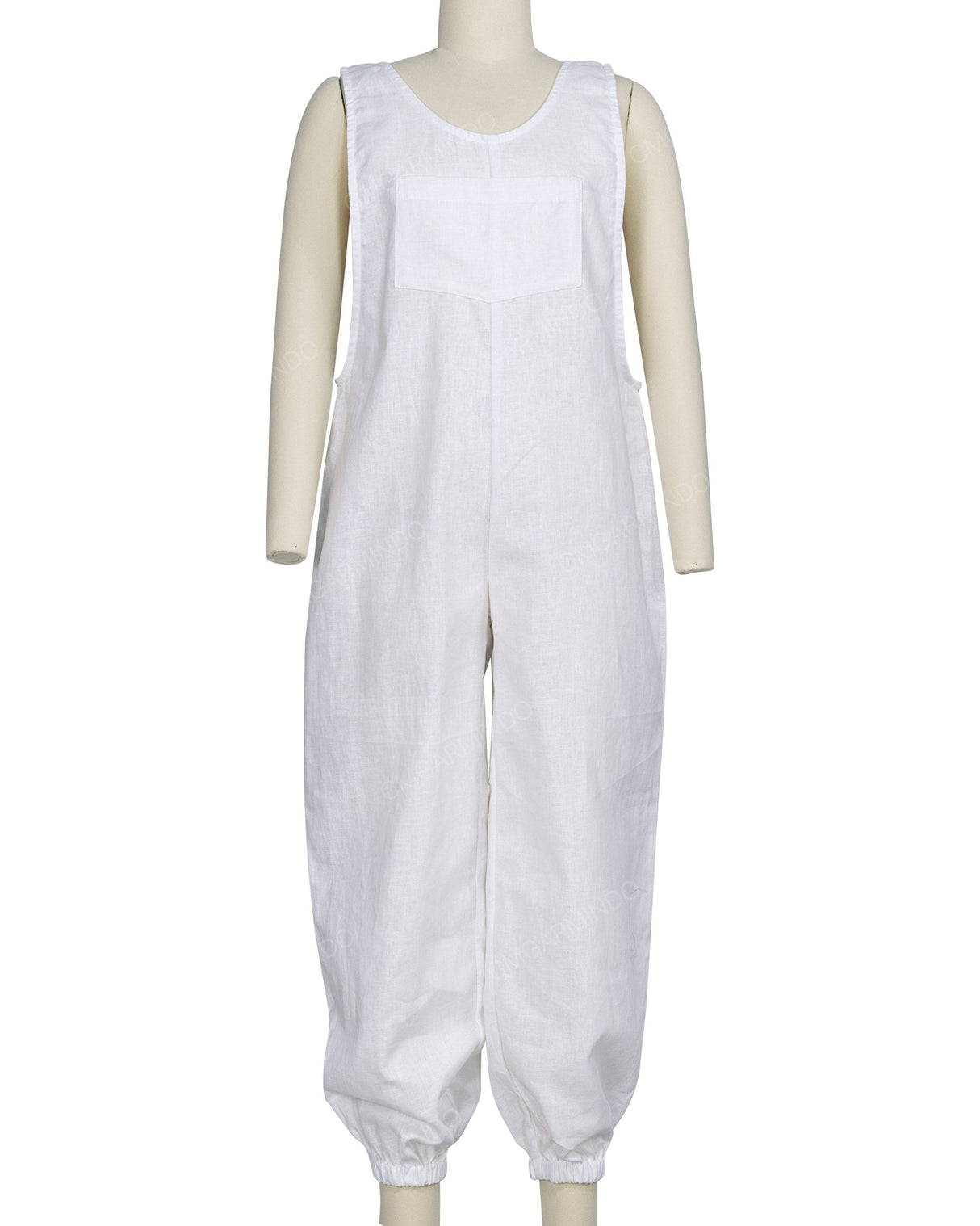 Elastic Hem Relax Overalls