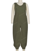 Elastic Hem Relax Overalls