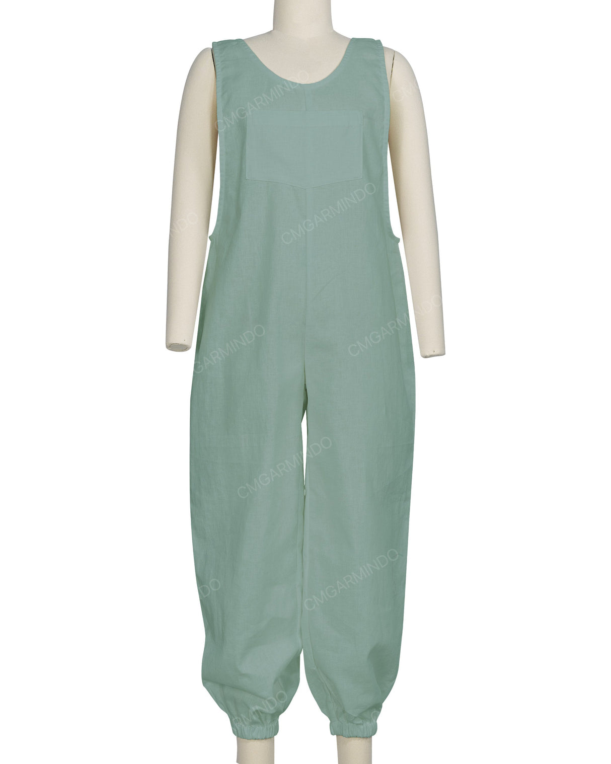 Elastic Hem Relax Overalls