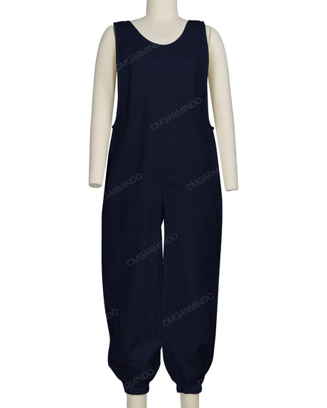 Elastic Hem Relax Overalls