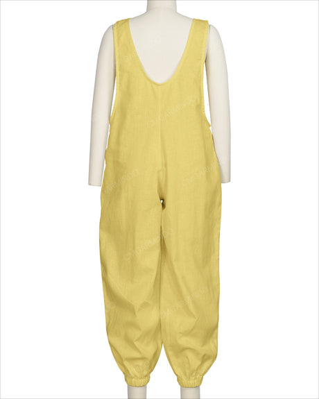 Elastic Hem Relax Overalls