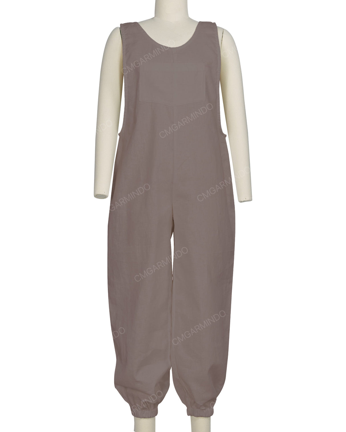 Elastic Hem Relax Overalls