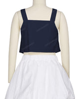 Ruffle Side Button Up Top
