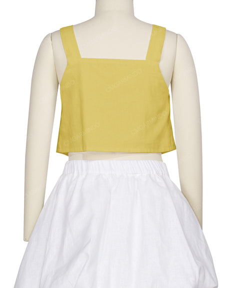 Ruffle Side Button Up Top