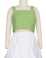 Ruffle Side Button Up Top