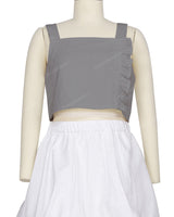 Ruffle Side Button Up Top