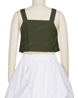 Ruffle Side Button Up Top