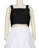 Ruffle Side Button Up Top