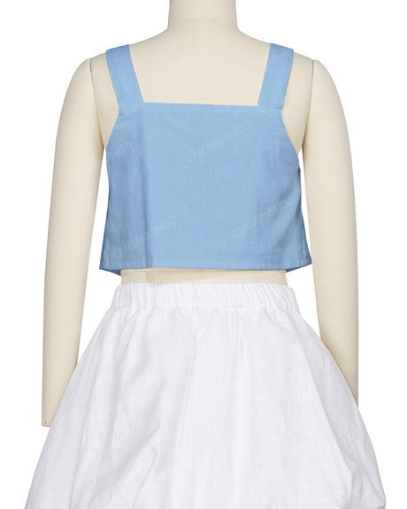 Ruffle Side Button Up Top