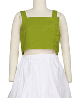Ruffle Side Button Up Top