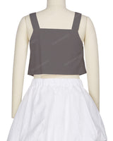 Ruffle Side Button Up Top