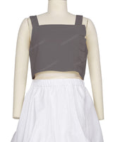 Ruffle Side Button Up Top
